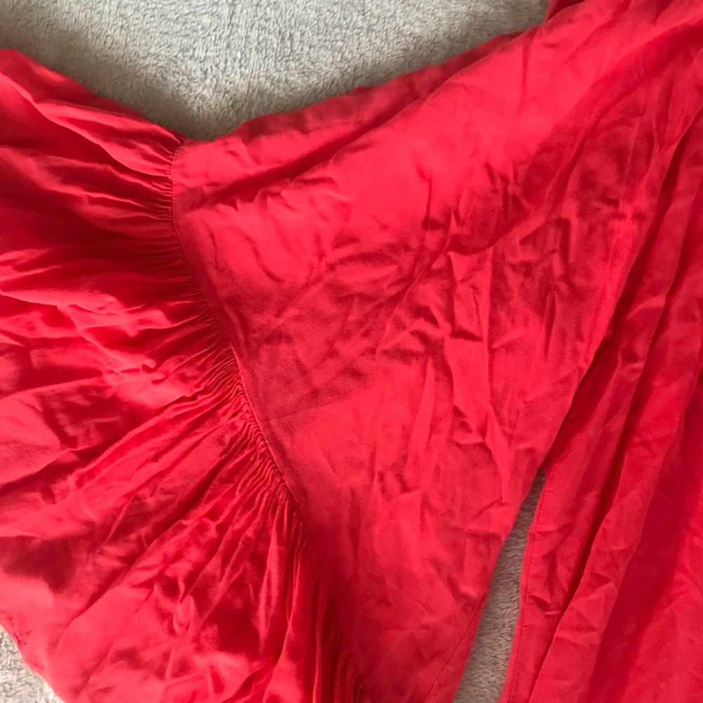 Altar'd State Off Shoulder Bell Sleeve top OS - Picture 6 of 6